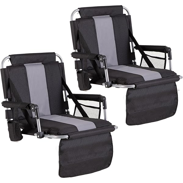 Bleacher Seat BRAWNTIDE Stadium Chair With Back Support Comfy