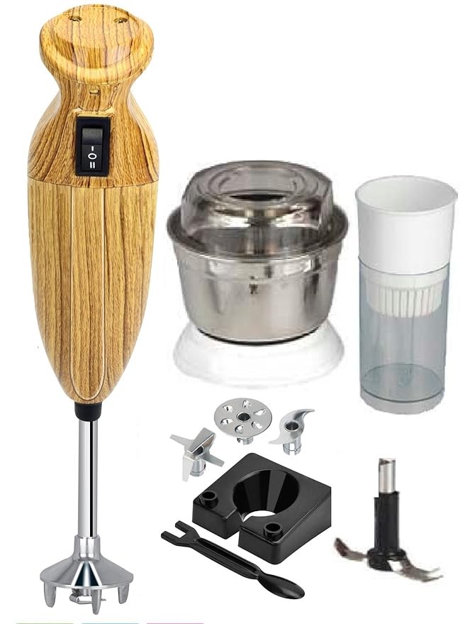 Buy Spice Maxx Shock Proof 200W Wood Finish Hand Blender with Chutney