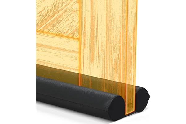 Everlasting Comfort 2 Sided Under Door Draft Stopper for Bottom of Doors - Quick Install, Keeps Heat In & Cold Air Out- Weath