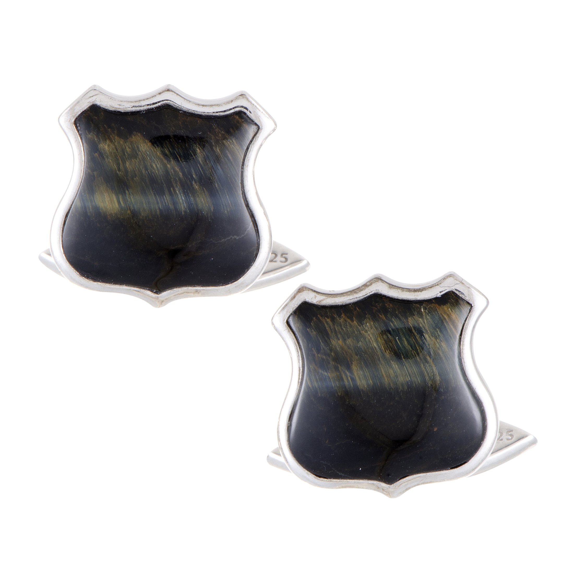 Stephen Webster? Men's Silver Thorn Lapis Inlay Cufflinks