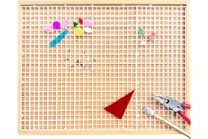 PALJOLLY 17''x12'' Stained Glass Cutting Mat with Tray, Great for Scoring and Cutting Glass, Catching Shards and Chips in Grids, Removable Double-layer Design, Easy to Clean Up, Glass Cutting Tools Supplies