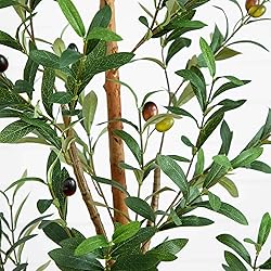 Nearly Natural 5FT Tall Silk Faux Olive Tree for