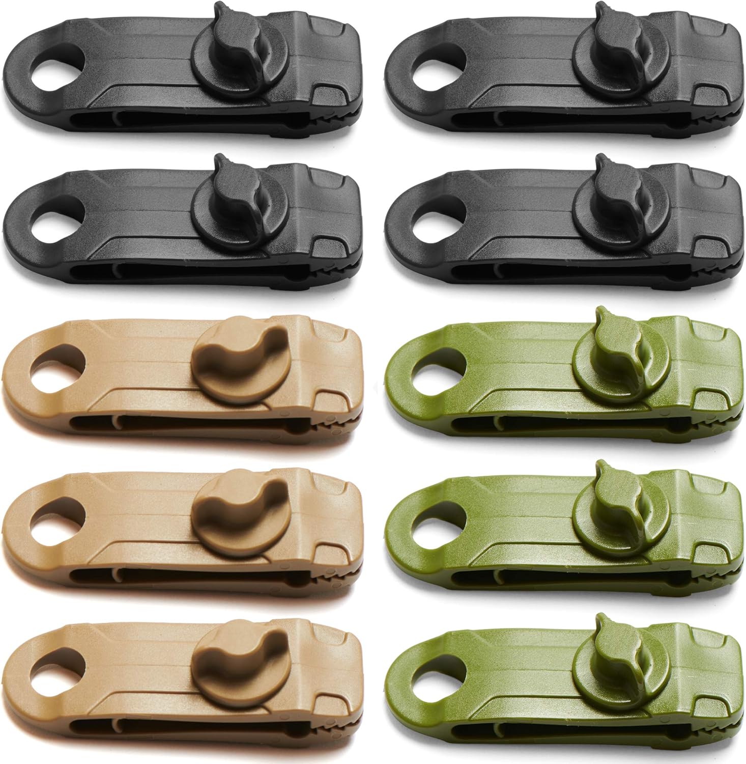 Tarp Clips Heavy Duty Lock Grip in a Variety of Colors - Weatherproof Material & Multi Purpose Tarp Tie Down Clamps are Great for Camping, Tents, Boating, Hunting, Above Ground Pool Cover - - 