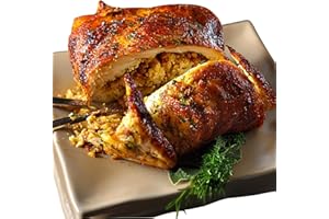 CAJUN'S CHOICE LOUISIANA FOODS Creole Foods Turducken - 15 lb Gourmet Stuffed Poultry, Pre-Seasoned Turkey Duck Chicken with Dressing, Serves 20-25, Authentic Louisiana Holiday Meal (CREOLE PORK & CORNBREAD 15LB)