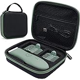 Case for Meridian Shaver, Yewltvep Hard Bags Compatible with Meridian Trimmer, Storage Case for Meridian Grooming Shaver Trimmer with Shockproof Detachable Insert Foam and Enough Space for Accessories