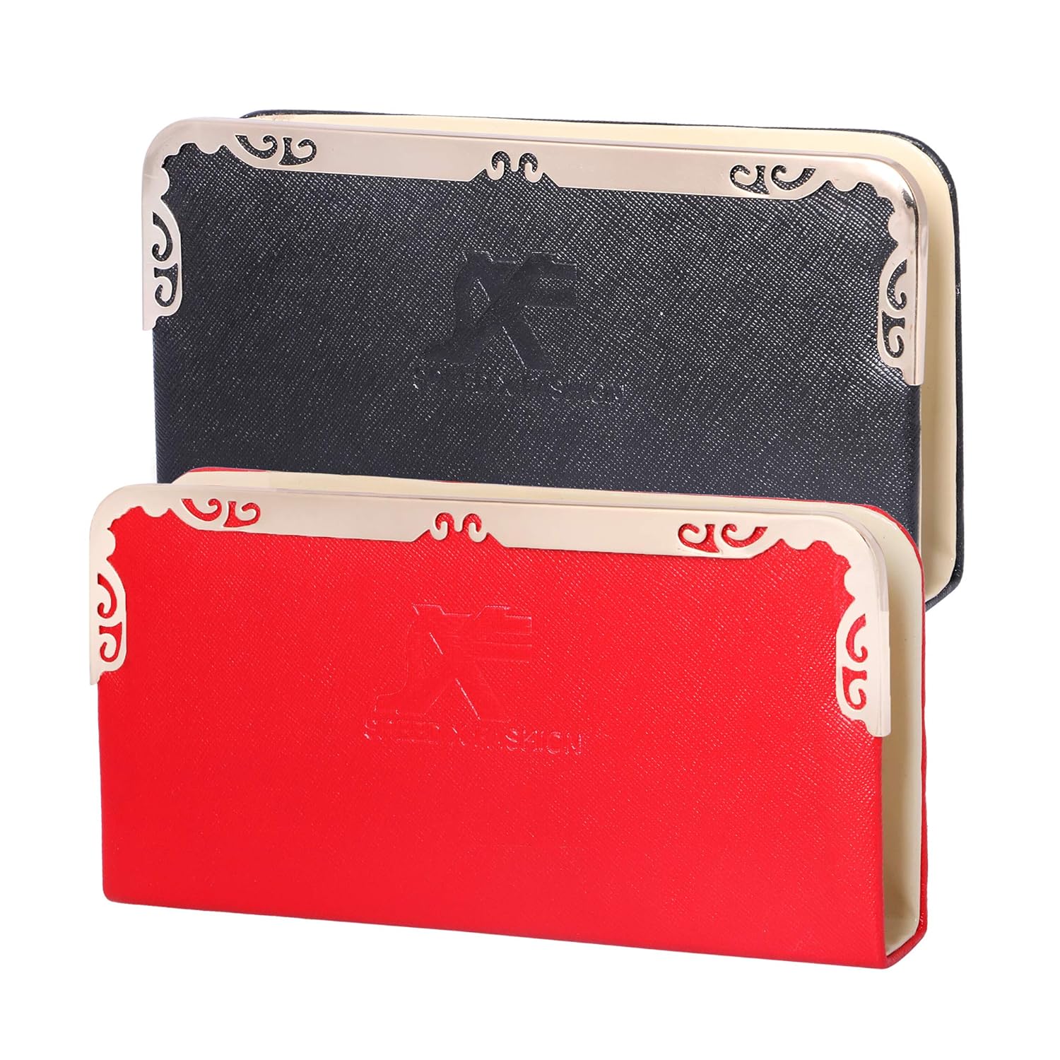 speed x fashion girls/women's combo of 2 clutches (red,black)
