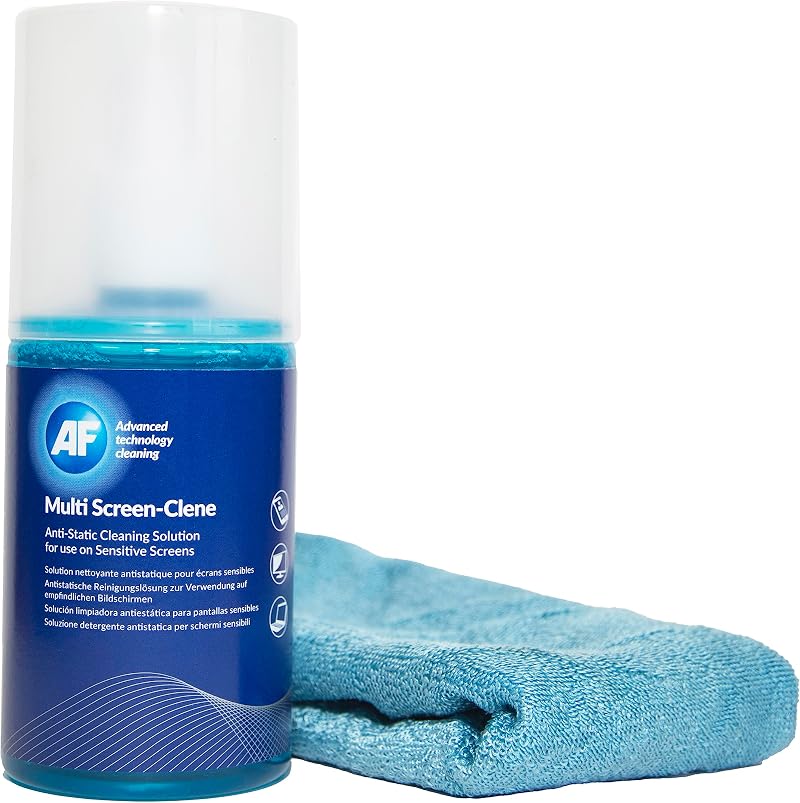 AF Multi Screen Clene 200ml Cleaning Solution with Micro Fibre Cloth