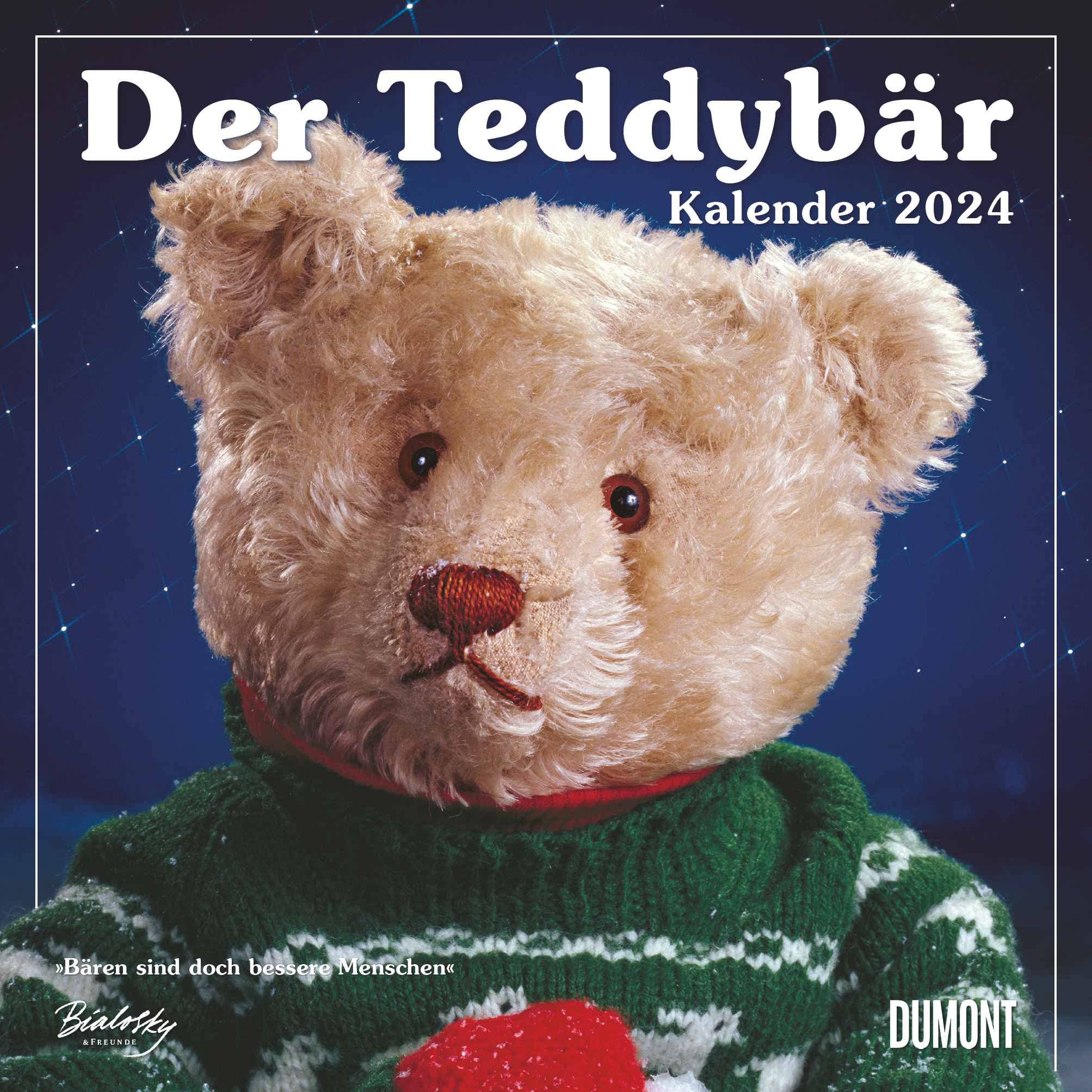 Dumont The Teddy Bear Brochure Calendar 2024, in Format 30 x 30 cm, Monthly Calendar with School Holiday Dates, Children's Calendar with Cuddly Tea Bears