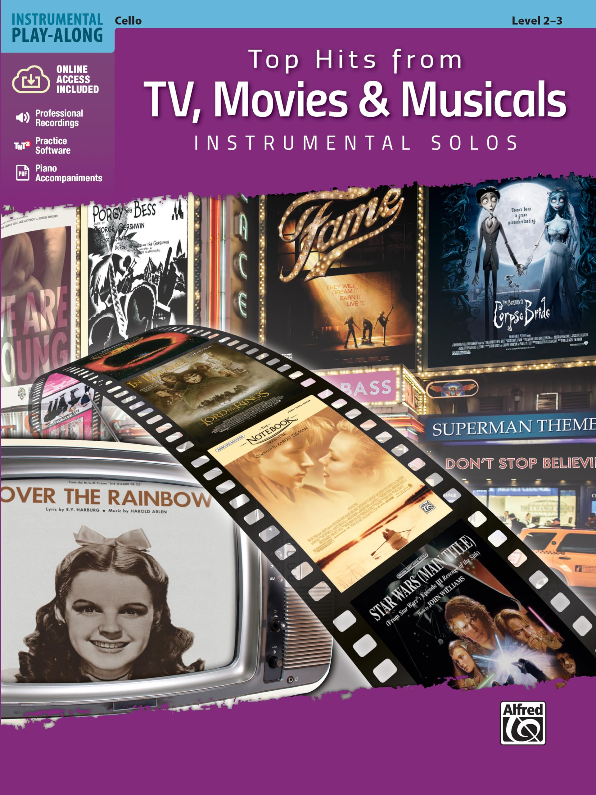 Top Hits from TV, Movies & Musicals Instrumental Solos for Strings: Cello (Book & CD) (Top Hits Instrumental Solos)