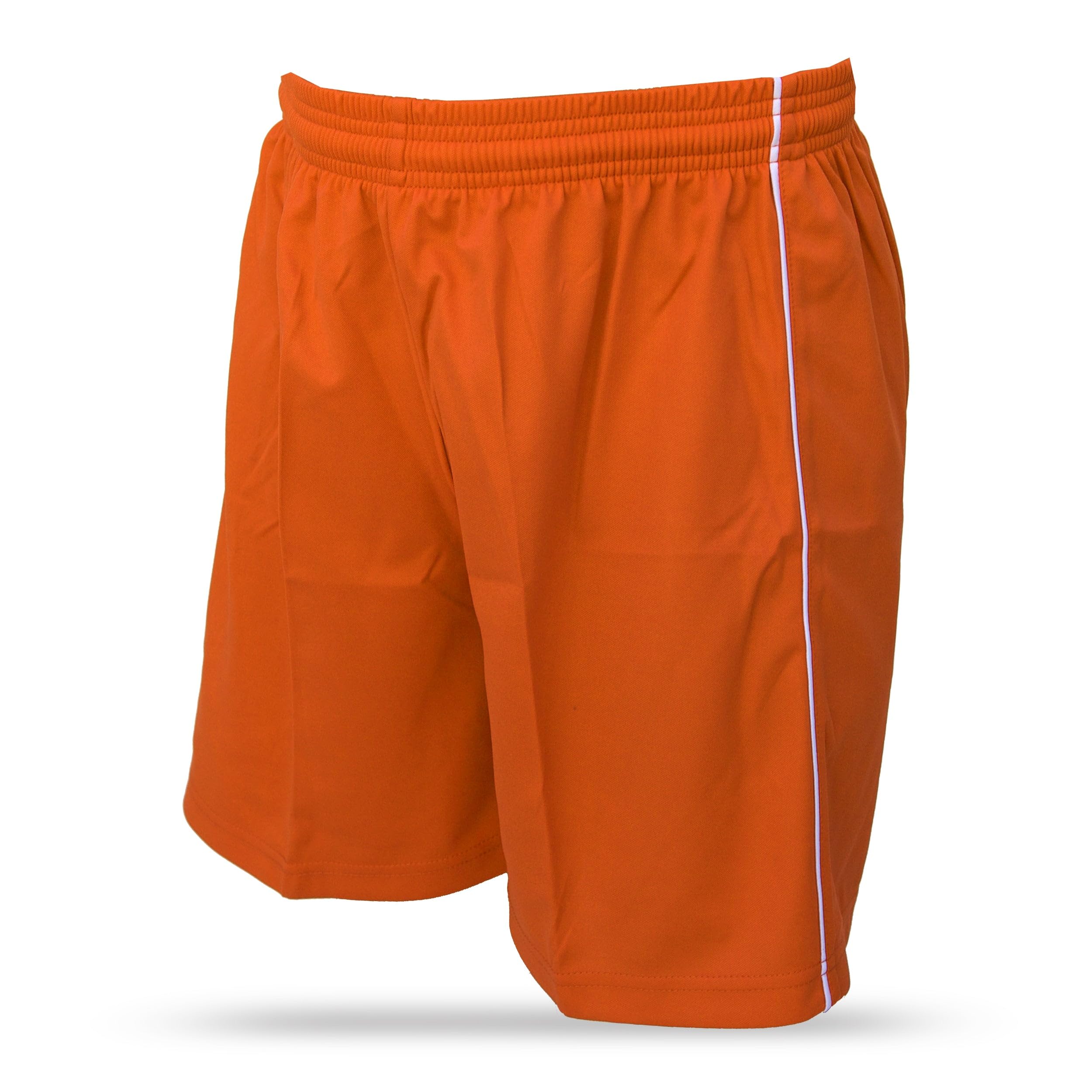 Shorts deportivos Vizari para jóvenes | Poliéster transpirable Perfecto para fútbol, ​​gimnasio, correr y practicar deportes Naranja