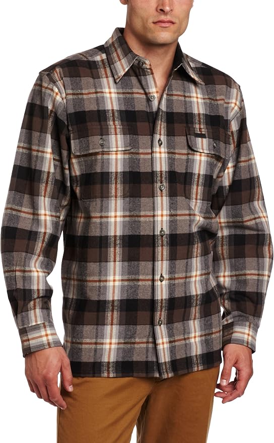 Amazon.com: Carhartt Men's Big & Tall Cold Weather Heavyweight Flannel Shirt Button Front 