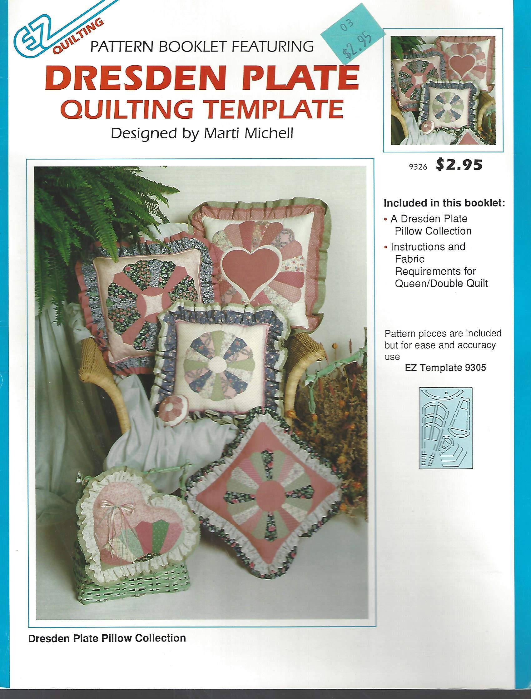 Ez Quilting Pattern Booklet Dresden Plate Quilting Template 9326 Marti Michell Amazon Com Books