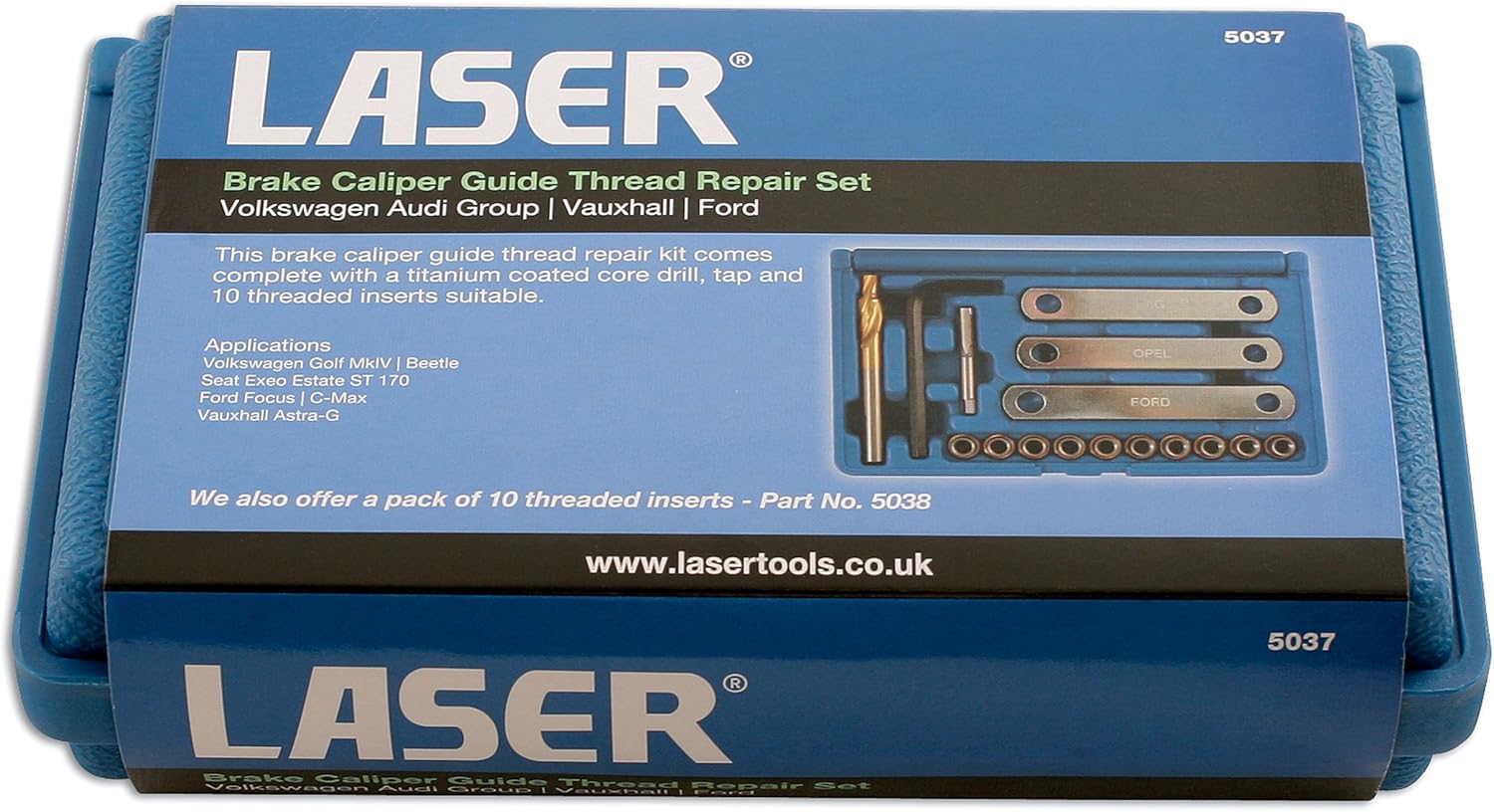 Laser 5037 Brake Caliper Guide Thread Repair Kit BigaMart
