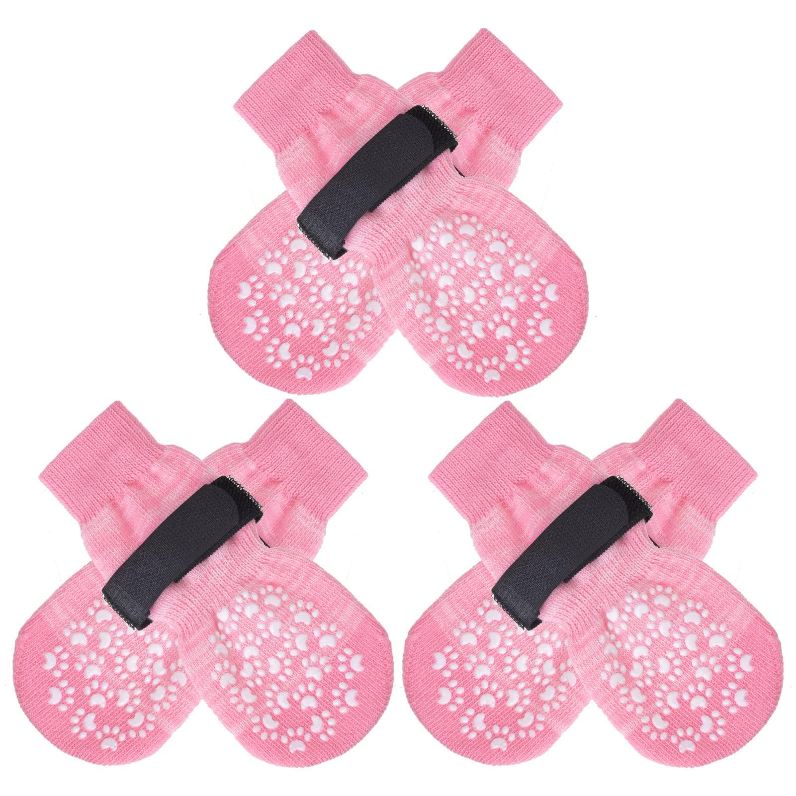 Photo 1 of EXPAWLORER 6PCS Anti-Slip Dog Socks to Prevent Licking Paws,Dog Shoes for Hot Pavement,Best Paw Protector Traction Control on Hardwood Floor,Dog Booties for Puppy Small Medium Large Senior Dogs