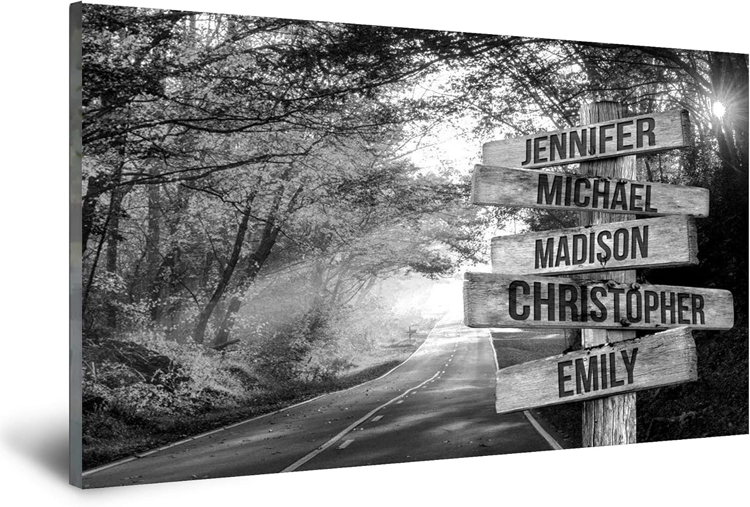custom black and white canvas prints