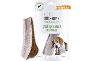 Buck Bone Organics Elk Antler Split Dog Chew (Medium)