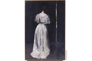 Bluebubble Framed Canvas Wall Art Home Decor, Vintage Women Portrait Artwork Large Canvas Wall Art, Mid Century Modern Art Kitchen Office Farmhouse Bathroom Decor - 16x24in