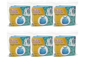 Nuby Diaper Bags, 300 Count (6 Packages)