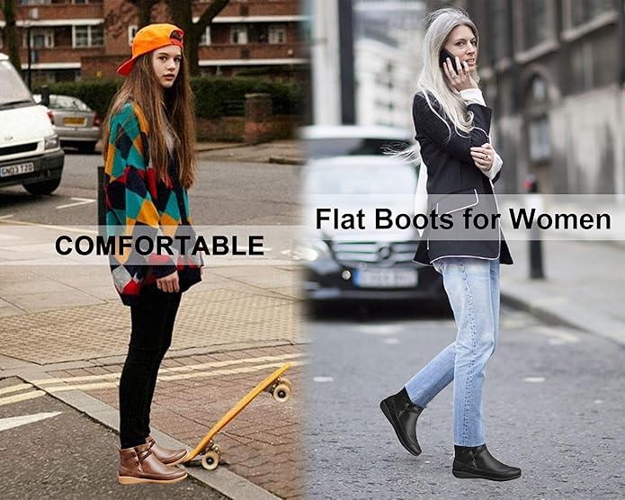 Xiakolaka Ankle Booties Comfortable Casual