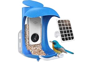 BIRDDOCK Smart Bird Feeder with Camera, Bird Watching Camera Ai Identify, Auto Capture Bird Videos & Motion Detection Notifications,Ideal Gift for Bird Lover