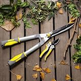 Jardineer 2pcs Garden Shears Set Hedge + Pruning Shears 61cm 21cm view 3