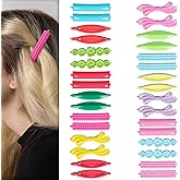 AURORA PIN 32pcs Hair Clips Set, Hair Barrettes for Women and Girls, Hair Accessories for Thick Thin Fine Hair, Small, Multi Color