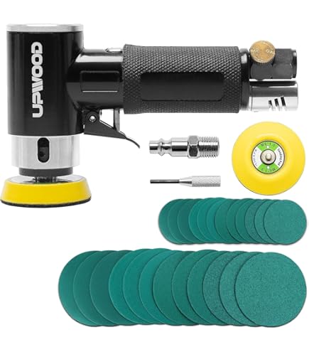 Shinano SI-2008EX Single Action Sander Mini, 2.0 inches (50