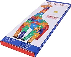 TOWO Wooden Giraffe Alphabet Blocks and Number