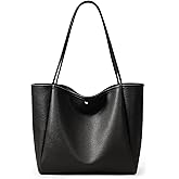 KALIDI 16L Tote Bag Vegan Leather Suede Carry All Shoulder Daily Casual Work Large Hobo Bag for Women Travel Purse