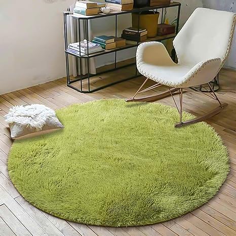 green nursery rug