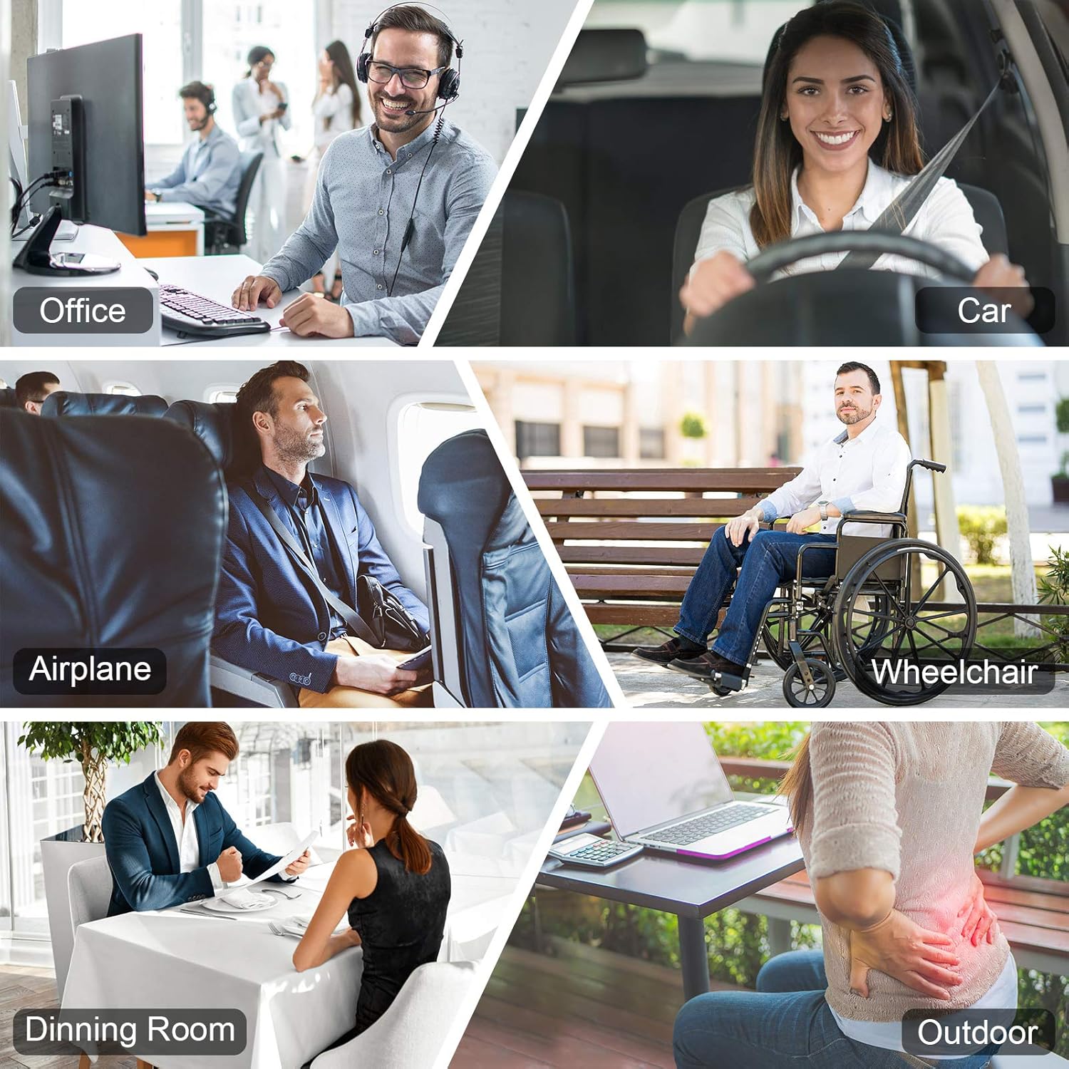 Rraycom Gel Seat Cushion, Large Thick Seat Cushion with Non-Slip Washable Cover, Breathable Honeycomb Pain and Pressure Relief Seat Cushion for Office, Car Seat, Wheelchair, 2021 Updated: Home & Kitchen