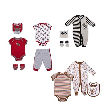 Buster Brown Baby Boy 3 Outfit Set 11 Pieces