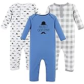 Hudson Baby Cotton Union Suit, 2 Pack Pants