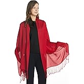 EURKEA Women's Scarf Pashmina Silky Soft Shawls Wraps Stole for Evening, Wedding and Gift