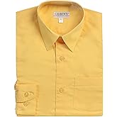 Gioberti Boys Long Sleeve Solid Dress Shirt