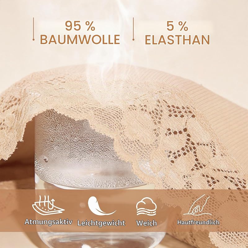 Damen Boxershorts Baumwolle Spitzen Pantys Frauen Unterhosen Shorts