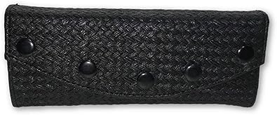 Rapidcostore (BIG CLUTCH) Black Designer Leather Women Clutch Wallet Handbag Purse for Girl Wedding Bridal Party Wear Special Occasion RC-2355