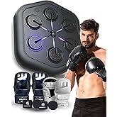 RMOKA Smart Music Boxing Machine M5, Music Punching Machine with Custom Running Lights, APP Control and Stereo Sound, Wall Mount Boxing Machine for Adults - Home Office Workout Gym Equipment