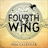 Fourth Wing Officially Licensed Fan Art 2026 Wall Calendar