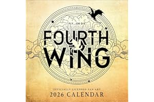 Fourth Wing Officially Licensed Fan Art 2026 Wall Calendar