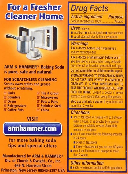 ARM & HAMMER PURE BAKING SODA, 8 OZ