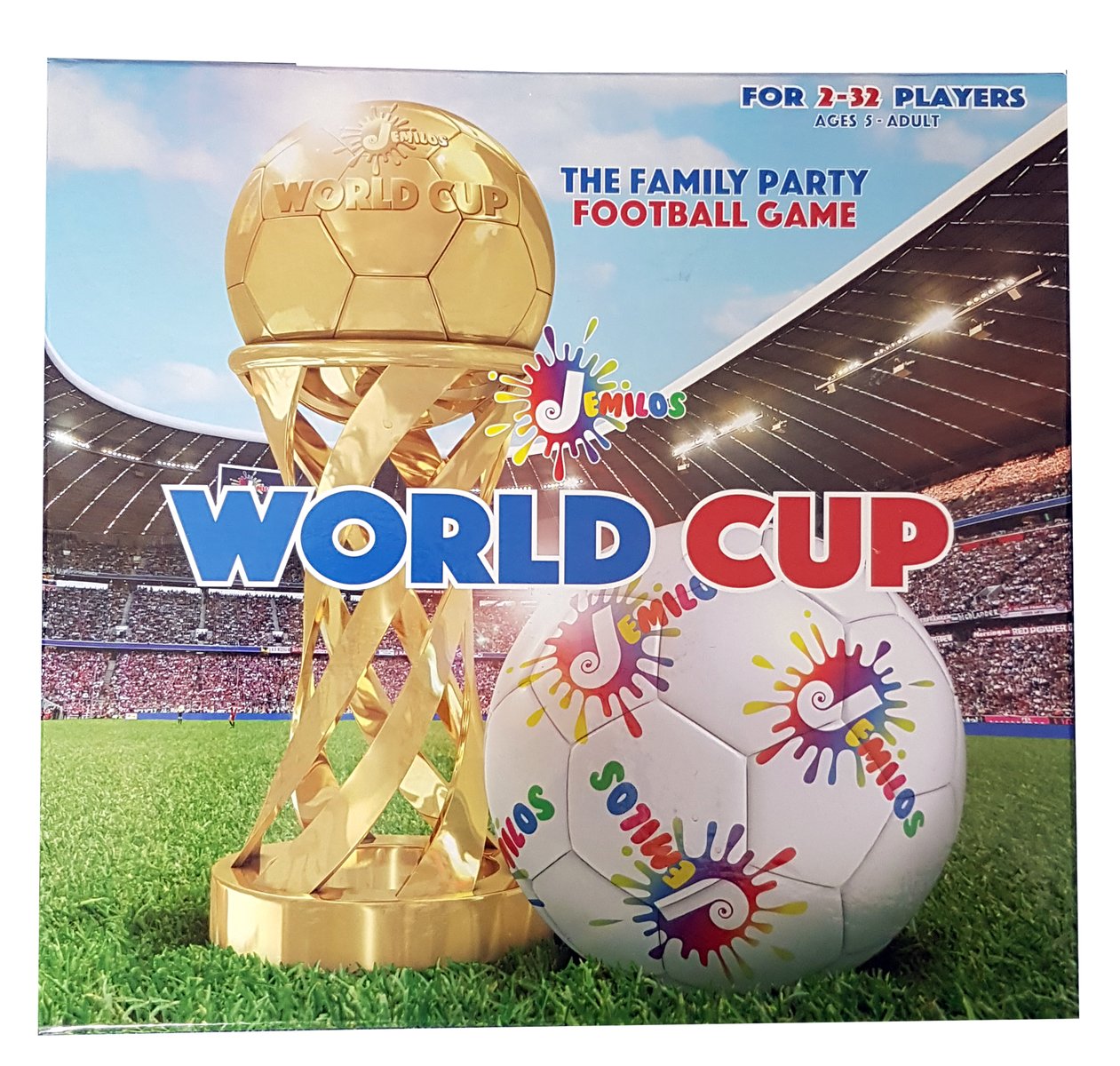 World Cup Football Family Party Board Game, Red,yellow