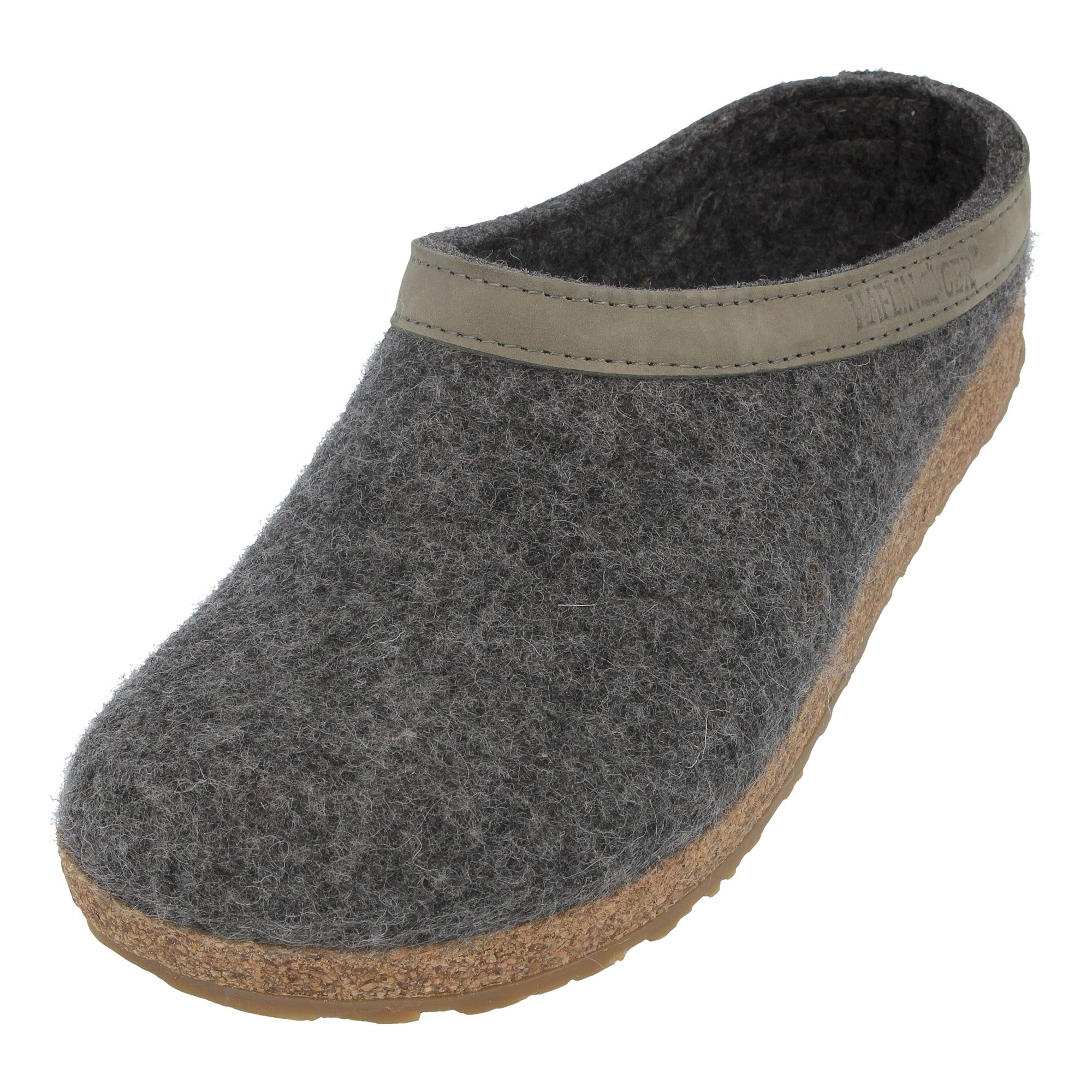 Haflinger Unisex Adult Grizzly Torben Slippers,Graphite 77, 6 UK (39 EU)