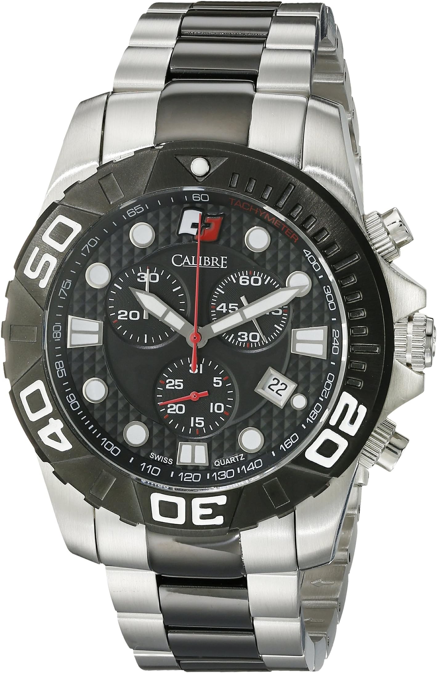 Calibre Men's SC-5A2-04-007 Akron Analog Display Quartz Two Tone Watch