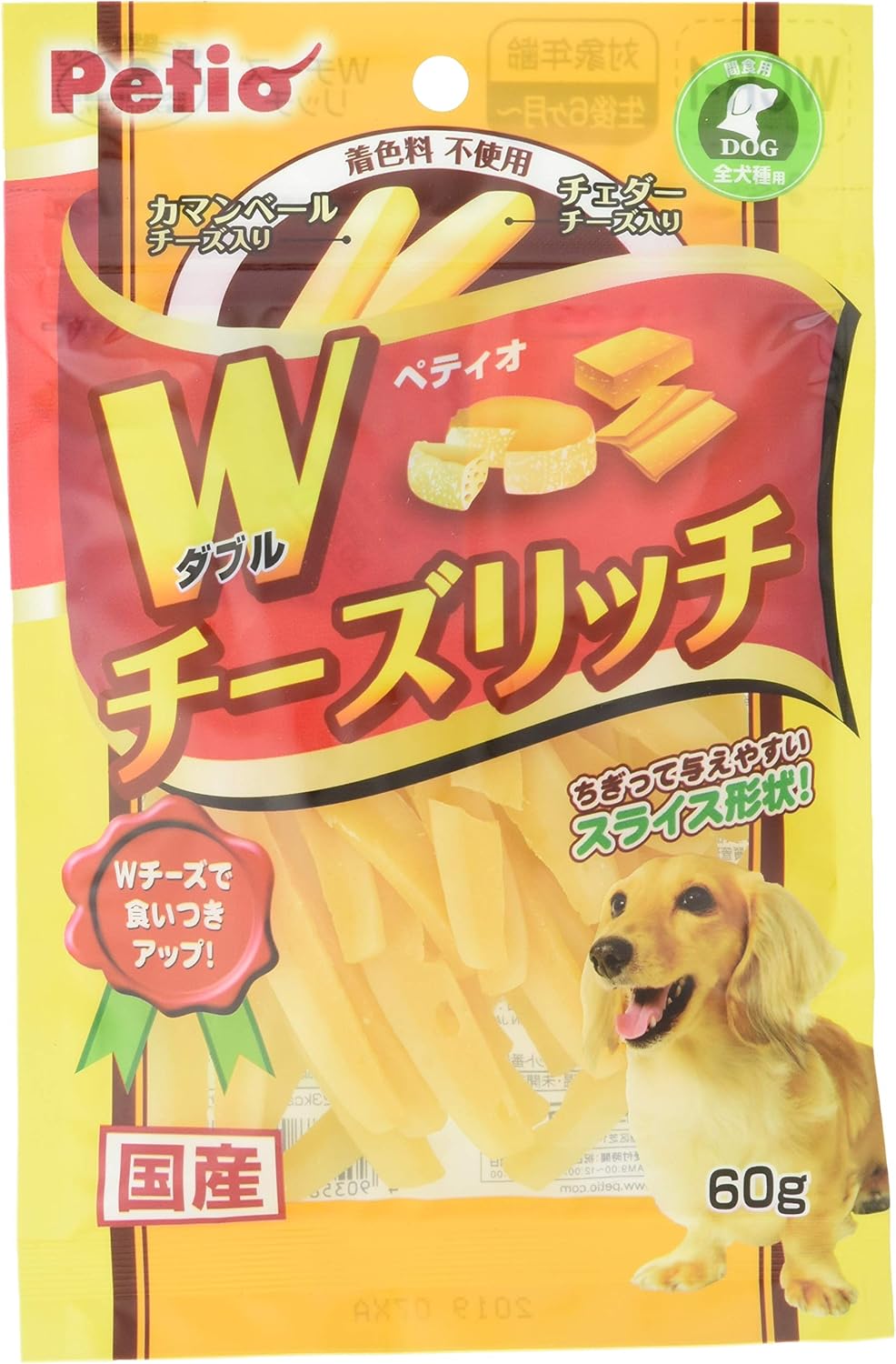 Amazon ペティオ Petio 犬用おやつ Wチーズリッチ チキン 60g ペティオ Petio ジャーキー 通販