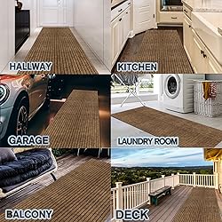 Custom Size Backed Non-Slip Area Rugs Runner, Easy