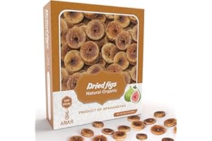 ANAR GOODS ANAR Dried Figs 16oz | 100% Organic | Whole | No Additives | Premium Anjeer | Vacuumed | Best for Snacking and Mixing | Grown in Afghanistan | Pack of 1