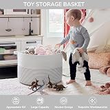TIMEYARD XXXLarge Storage Basket 55x55x35cm Cotton Rope Basket with Handles view 5