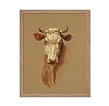 Poster Master Vintage Cow Poster - Retro Ox Print