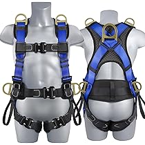 TRSMIMA Safety Harness Fall Protection - Upgrade 4 Quick Release